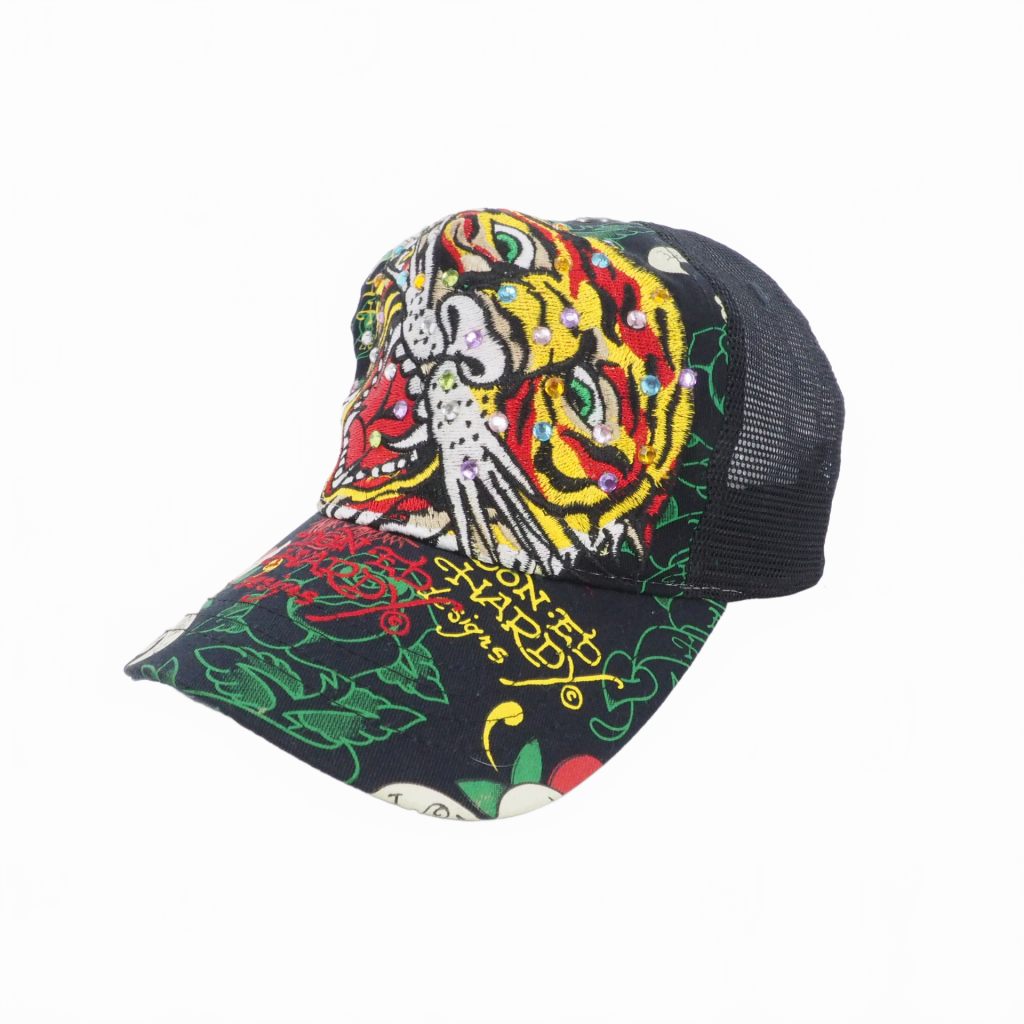 エドハーディー Ed Hardy メッシュ キャップ 帽子 虎 タイガー