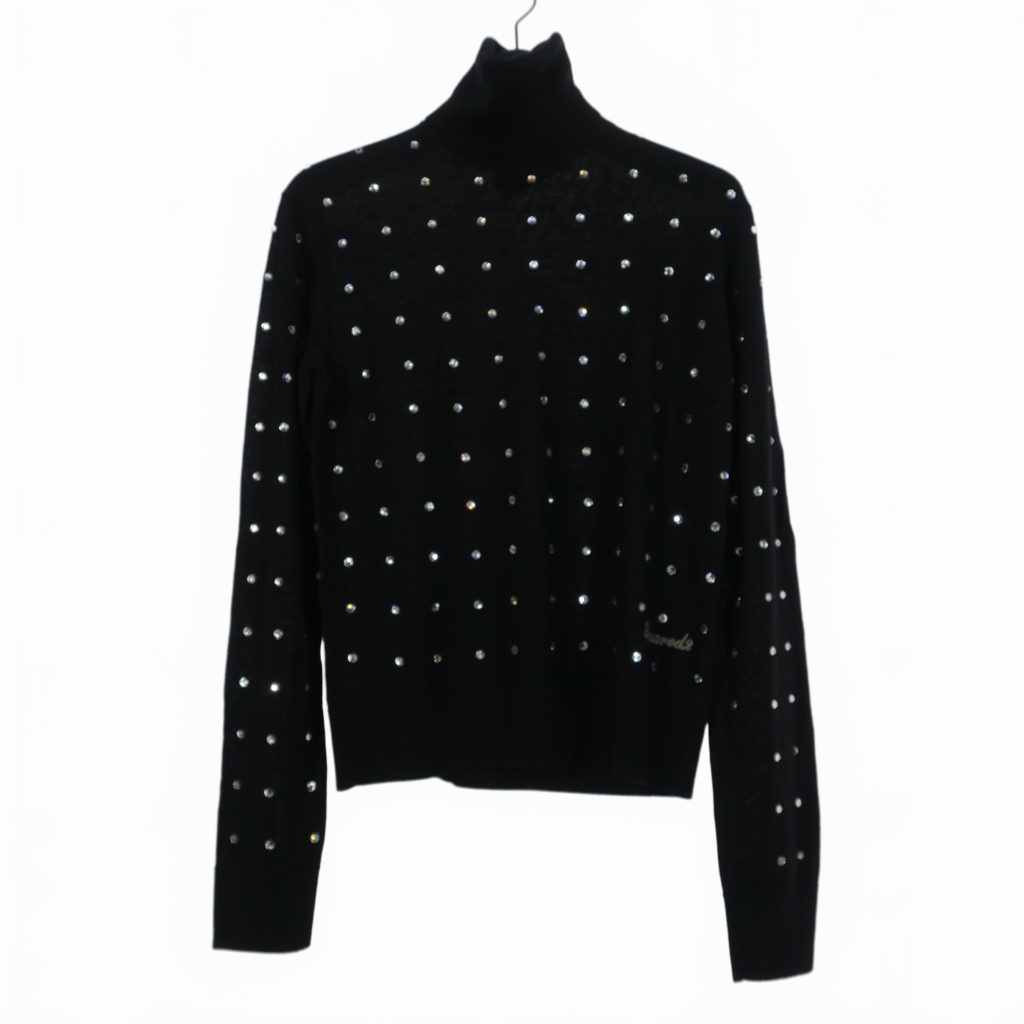 ディースクエアード DSQUARED2 長袖 ニット ハイネック XXS ブラック S75HA1162 メンズ ディースクエアード DSQUARED2 長袖 ニット ハイネック XXS