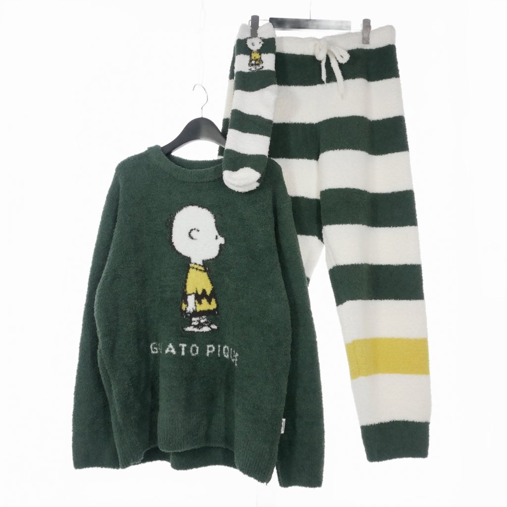 未使用品 ジェラートピケ gelato pique ピーナッツ PEANUTS ルーム 