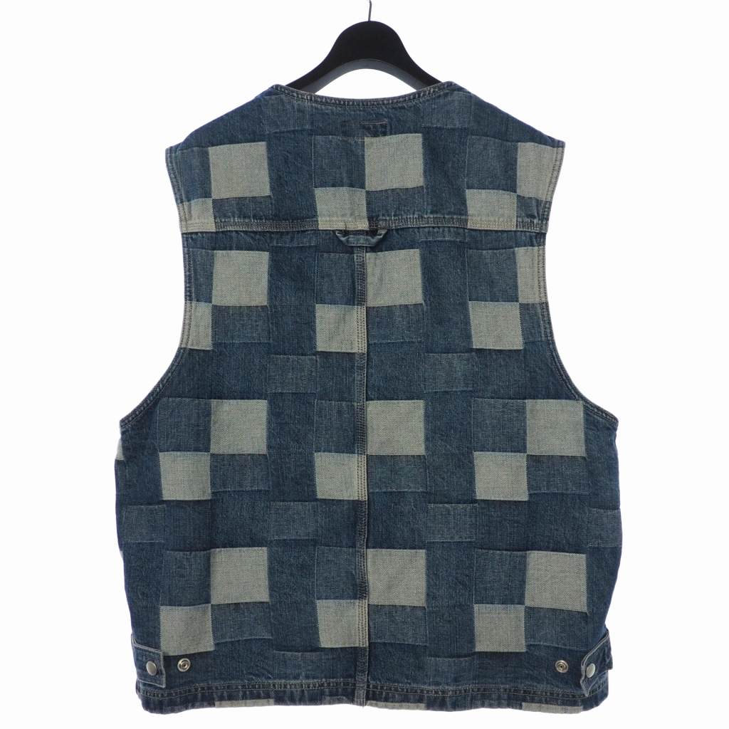格安 Supreme patched denim vest M