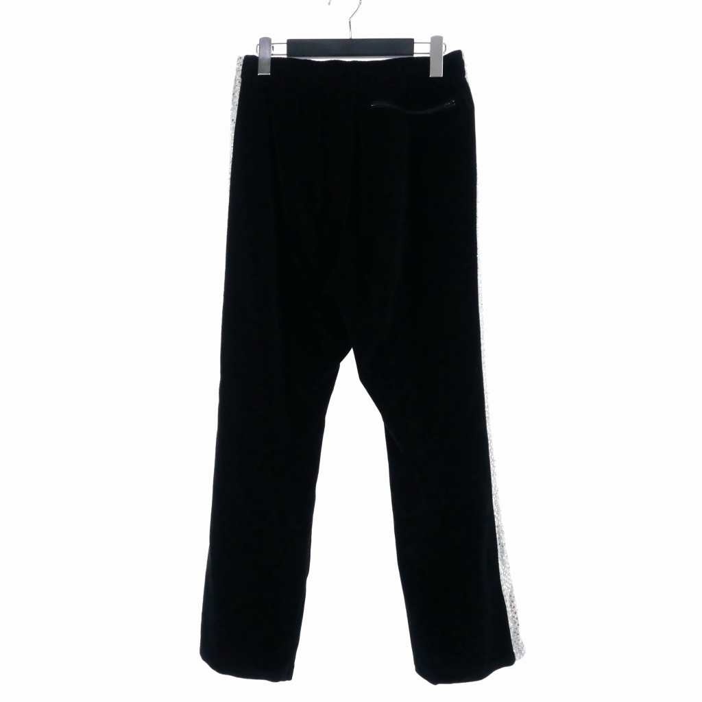 BREATH SPANGLE VELOUR PANTS / BLK BADHOP