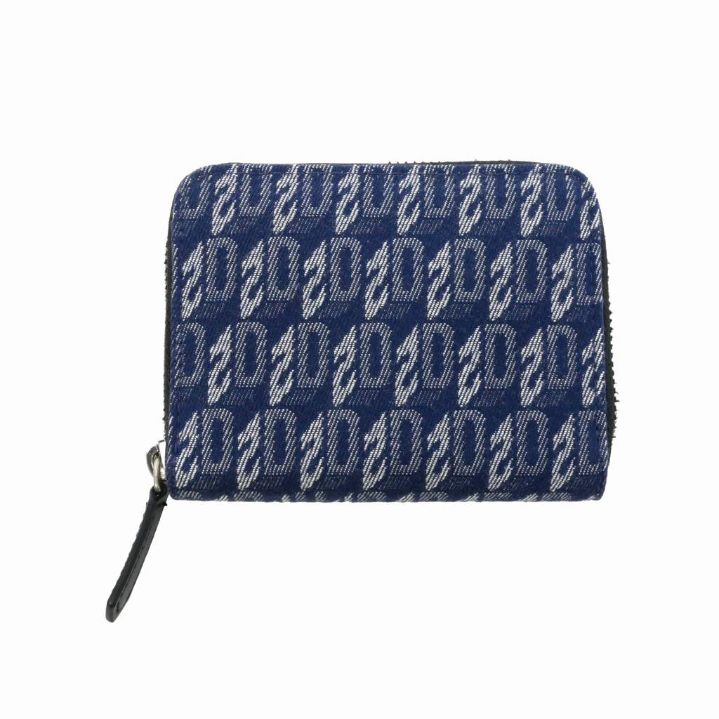 ディースクエアード　デニム　財布 DSQUARED2】 DENIM ZIP WALLET