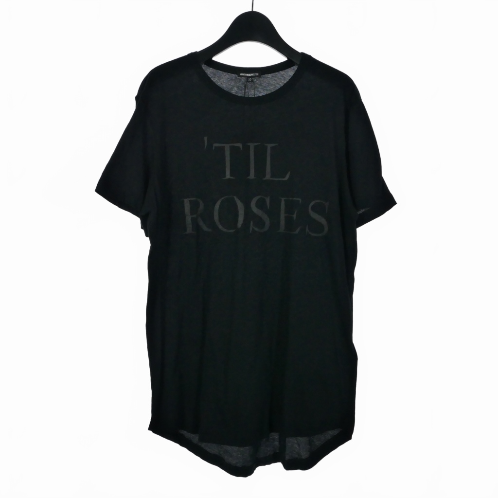 ANN DEMEULEMEESTER アシンメトリー　変形カットソー　黒　美品 アンドゥムルメステール ANN DEMEULEMEESTER 18SS アシンメトリー