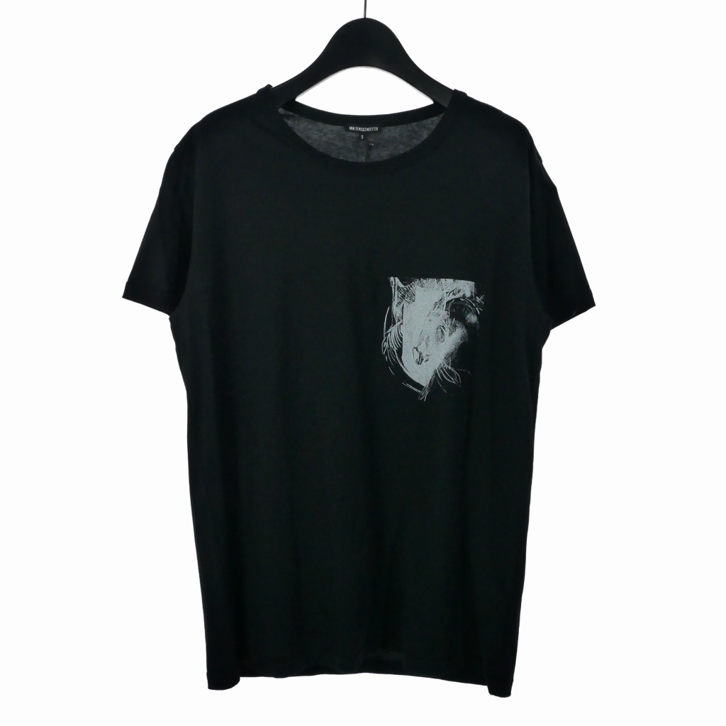 未使用品 アンドゥムルメステール ANN DEMEULEMEESTER プリント T 
