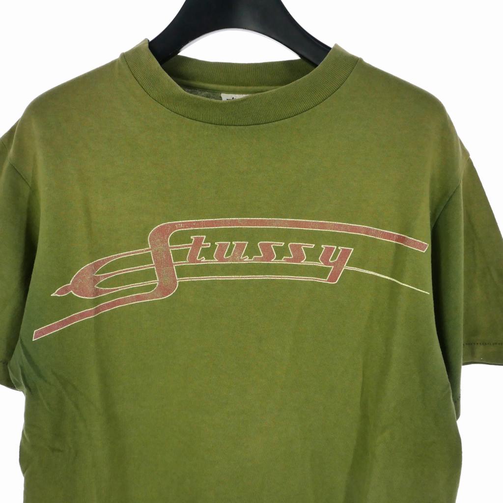 90s old stussy オールドステューシー 半袖スウェット 染み込み