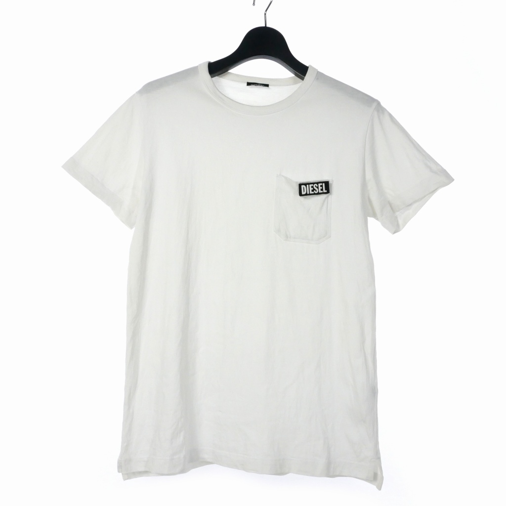 ディーゼル DIESEL マジックテープ 3Dロゴ Tシャツ 半袖 ワンポイント 