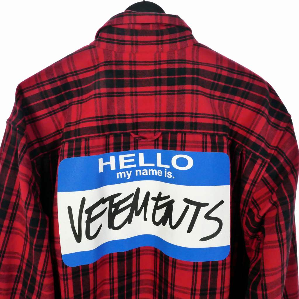 ヴェトモン ベトモン VETEMENTS 22SS HELLO my name is マイネーム 