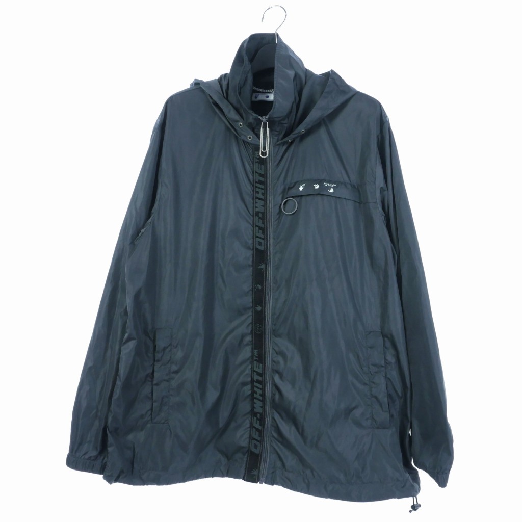 オフホワイト OFF WHITE 21SS Logo Tape Windbreaker Jacket