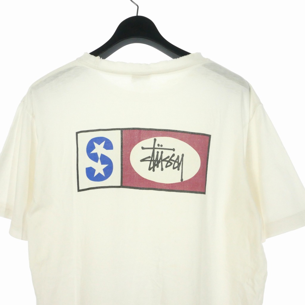 90s 白タグ アメリカ製 OLD STUSSY ロゴ 犬 プリントtシャツ S 90s 白タグ アメリカ製 OLD STUSSY ロゴ 犬 プリントtシャツ S