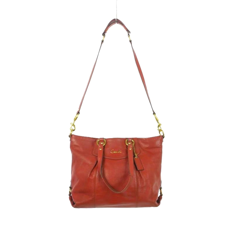 コーチ COACH 2WAY レザーショルダーバッグ トートバッグ ロゴ