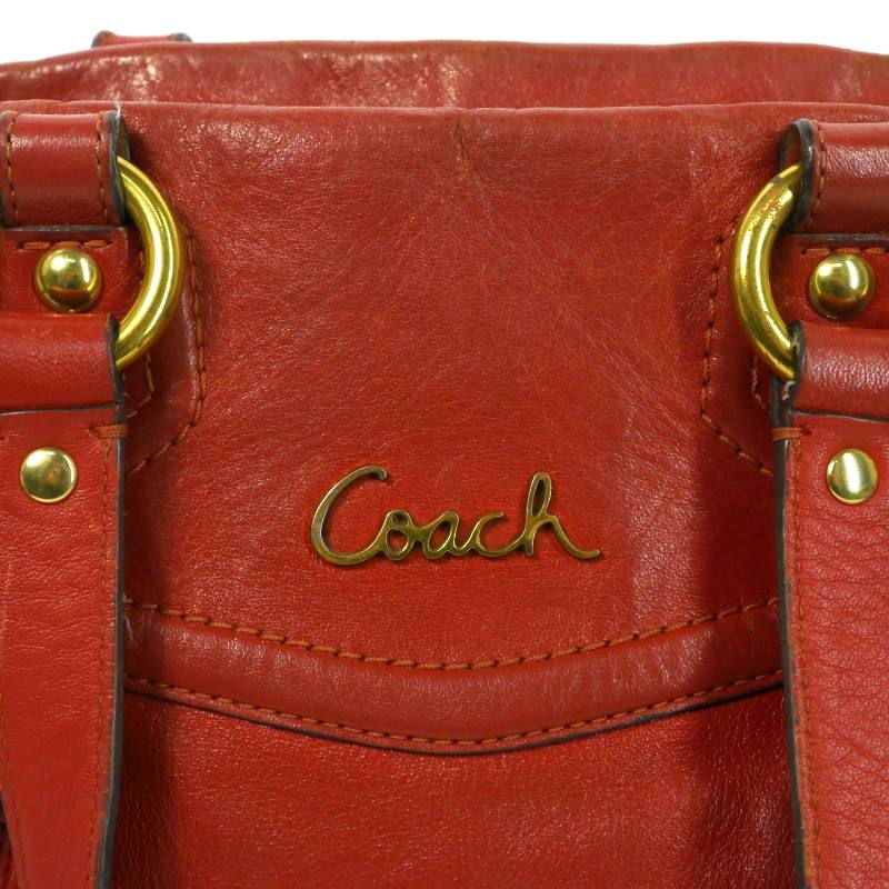 コーチ COACH 2WAY レザーショルダーバッグ トートバッグ ロゴ
