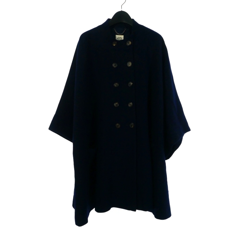 Jane Marple　ケープ　ポンチョ　コート　リボン　ネイビー　日本製　M Jane Marple ネイビーポンチョケープ Marple Jane ジェーンマープル