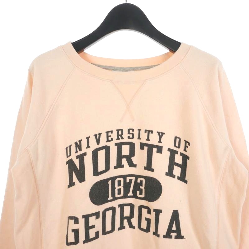 チャンピオンchampionロゴプリントスウェットフーディベージュワンポイント チャンピオン CHAMPION 4段 カレッジロゴ プリントスウェット