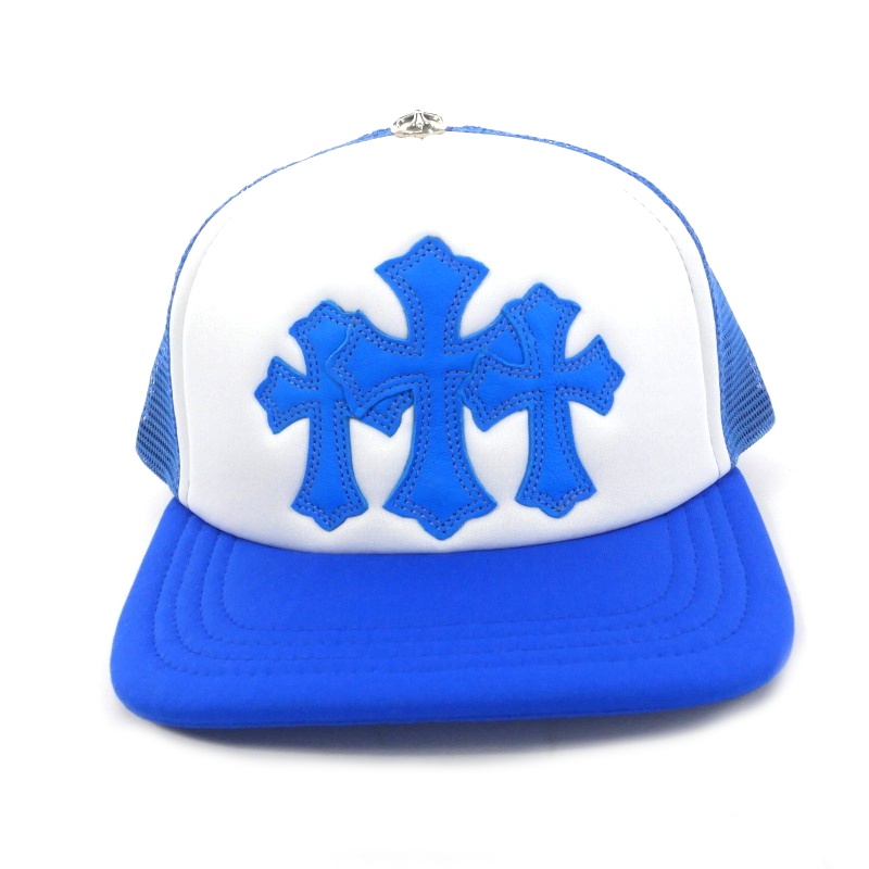 クロムハーツ CHROME HEARTS TRUCKER CAP レザークロスパッチ  