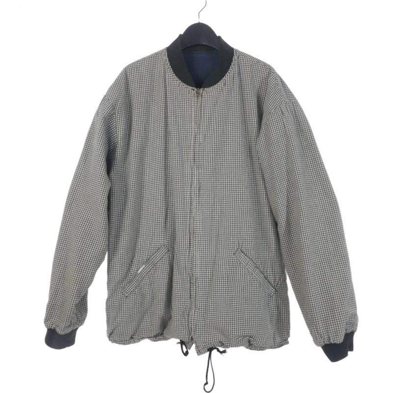 【希少】グッドイナフ/90sリバーシブルコットンブルゾン/ジャケット/黒茶/XL 希少】グッドイナフ/90sリバーシブルコットンブルゾン