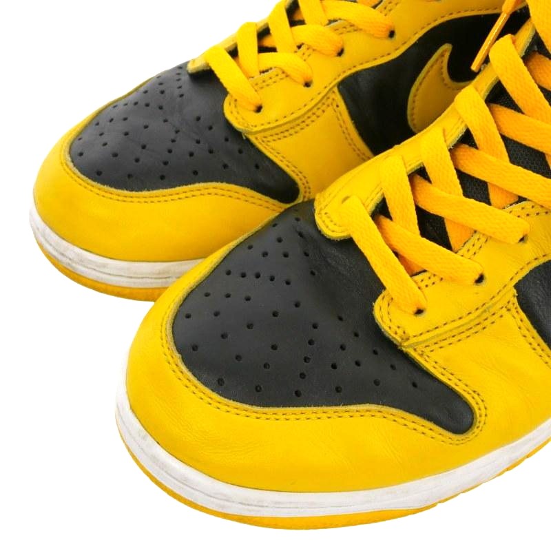 ナイキ NIKE Dunk High Black/Varsity Maize ダンクハイ ブラック バー 