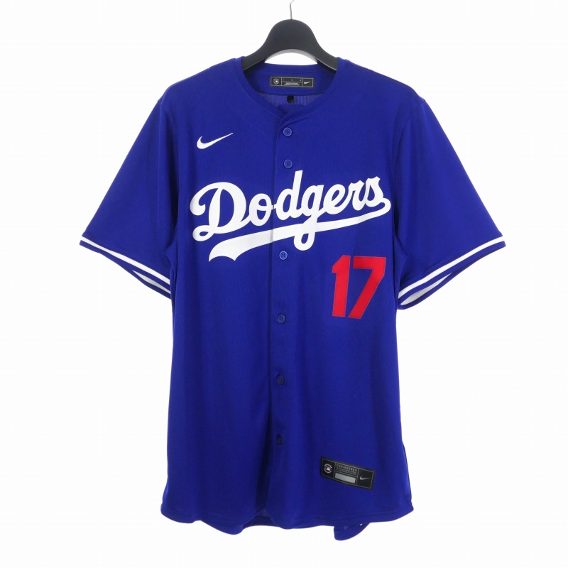 最終値下げ Nike Dodgers ユニフォーム 大谷翔平 17番サイズ L ナイキ NIKE Dodgers ドジャース ベースボールシャツ リミテッド