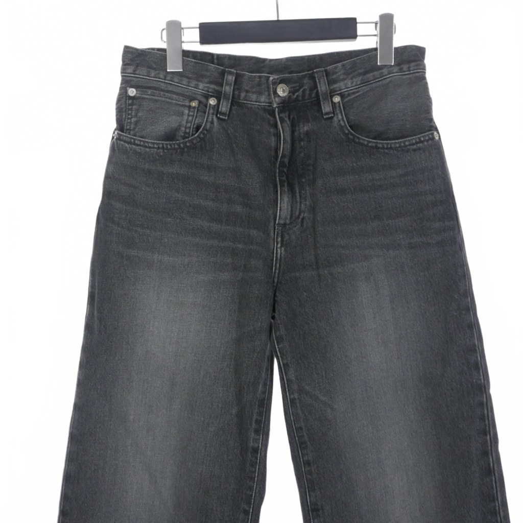 ネオンサイン NEON SIGN Loose denim pants v1.2 BLACK USED