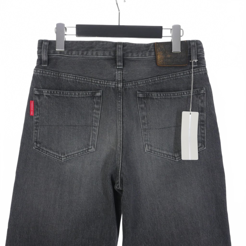 ネオンサイン NEON SIGN Loose denim pants v1.2 BLACK USED
