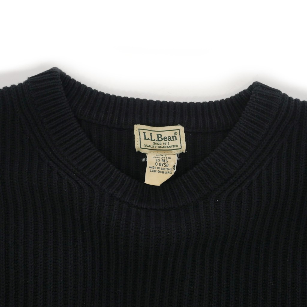 エルエルビーン L.L.BEAN 90s クルーネック コットン ニット セーター