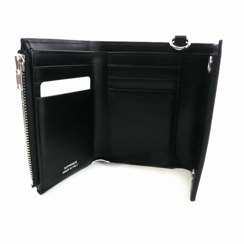 コ*す様 Supreme ロゴ入り ブラック二つ折り財布 コ*す様 Supreme ロゴ入り ブラック二つ折り財布 Supreme ロゴ入り