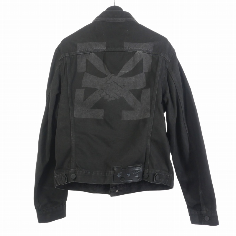 オフホワイト OFF WHITE アグリゲーション アロー デニムジャケット L 