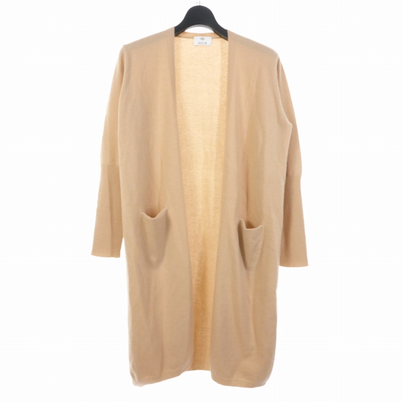 ALLUDE カシミヤニット ALLUDE◇ニット・セーター(厚手)/-/ウール/BEG