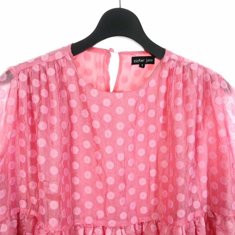 シスタージェーン sister jane ドット ミニワンピース S ピンク