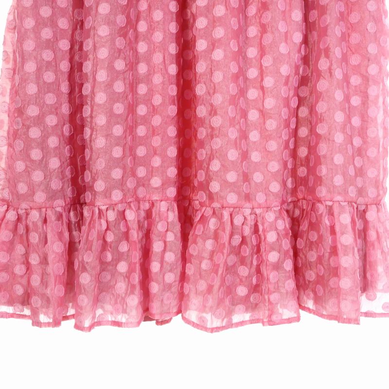 シスタージェーン sister jane ドット ミニワンピース S ピンク