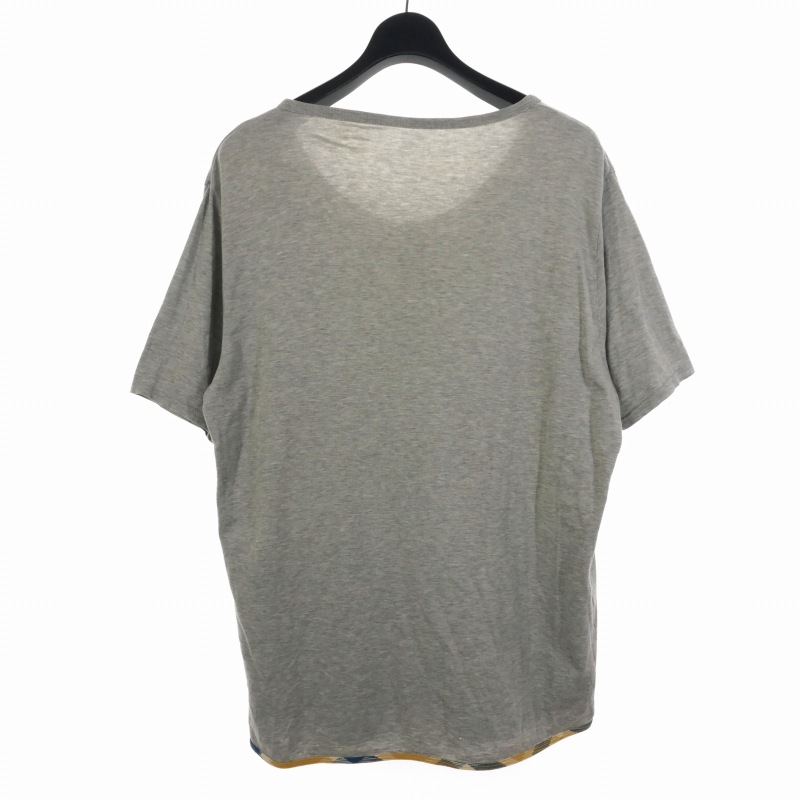 ビズビム VISVIM ヘンリーネック Tシャツ 裾パイピング 4 グレー