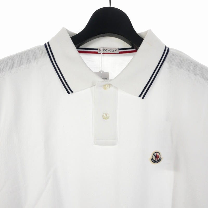 MONCLER ホワイト ポロシャツ MONCLER (モンクレール