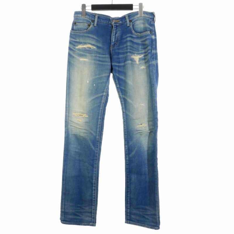 R.H. VINTAGE ダメージ デニムスウェット シャツ R.H. VINTAGE ダメージ デニムスウェット シャツ R.H. VINTAGE