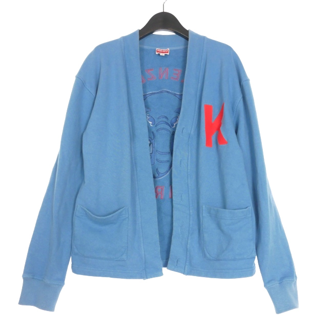 ケンゾー KENZO 23SS KEN ZO CLASSIC CARDIGAN / CYAN カーディガン M