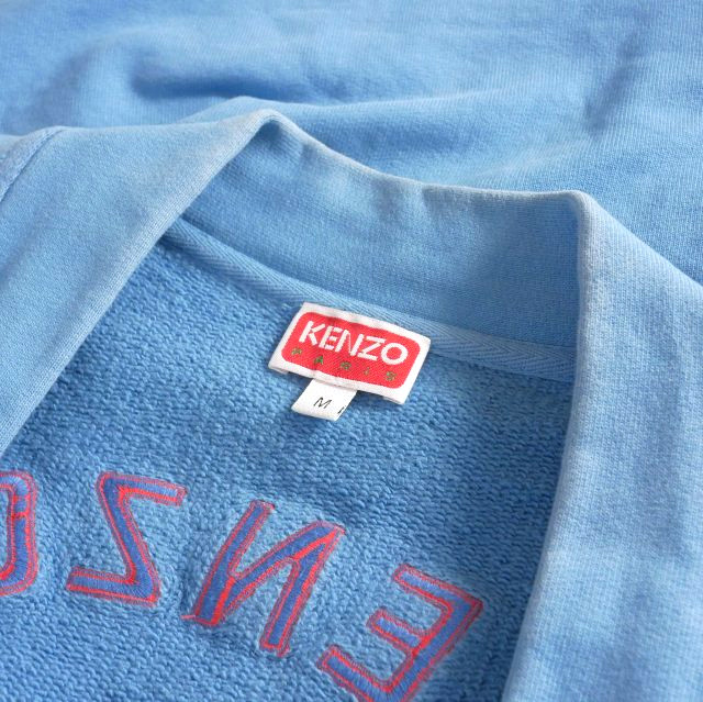 【中古】ケンゾー KENZO 23SS KEN ZO CLASSIC CARDIGAN / CYAN カーディガン M ブルー 青 FD65SW0484ME 国内正規 メンズ ケンゾー KENZO 23SS KEN ZO CLASSIC CARDIGAN / CYAN カーディガン M