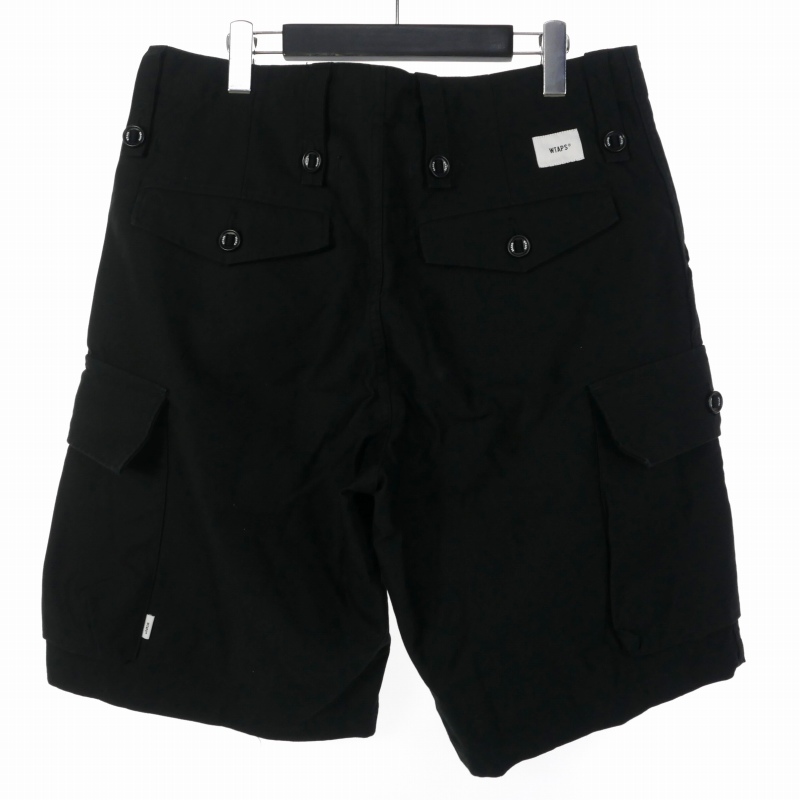 WTAPS ショートパンツ 黒 骨刺繍クロスボーン03 WTAPS ハーフ