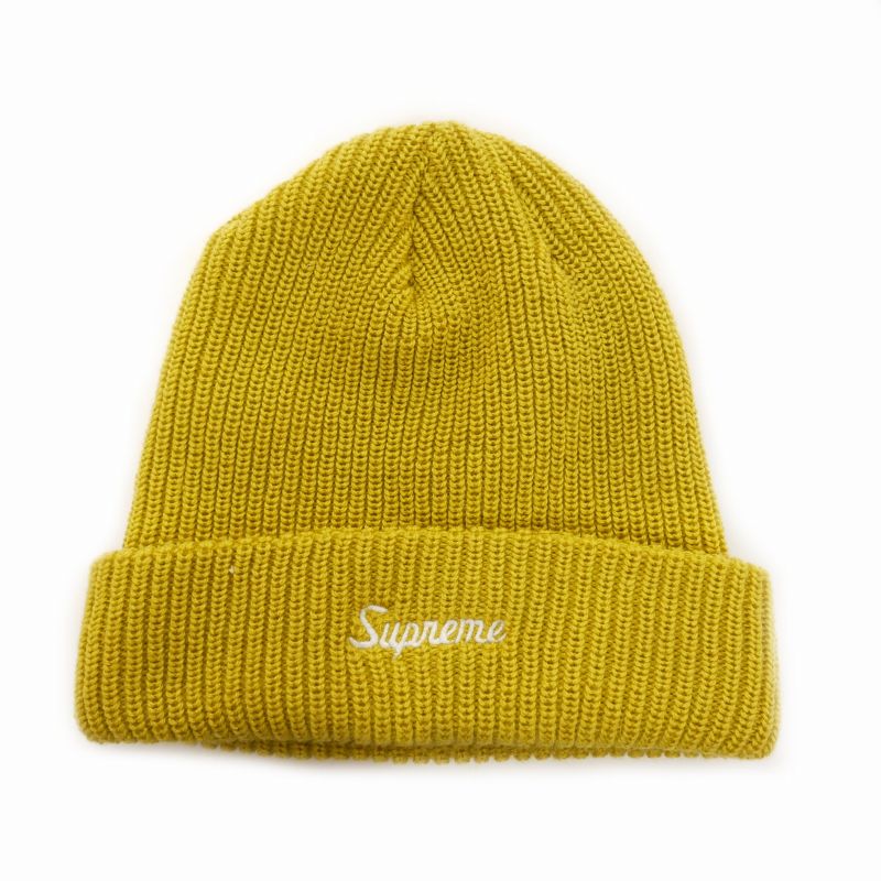 シュプリーム SUPREME ニットキャップ ビーニー 帽子 イエロー 黄