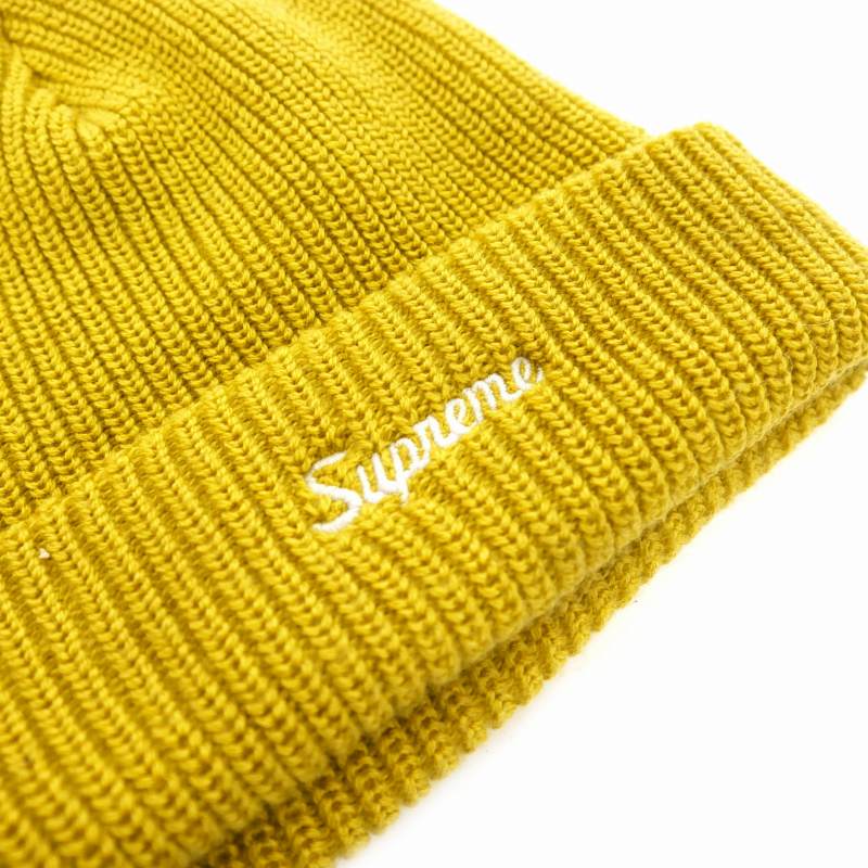 シュプリーム SUPREME ニットキャップ ビーニー 帽子 イエロー 黄