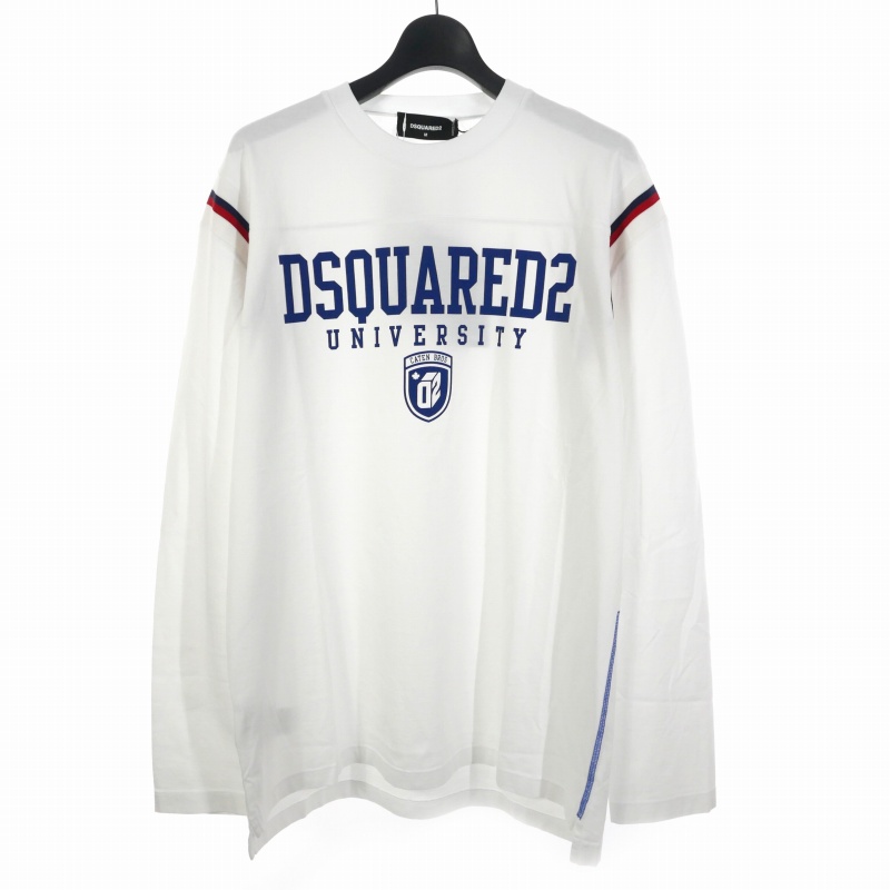 ディースクエアード DSQUARED2 UNIVERSITY T-SHIRT ロングTシャツ 