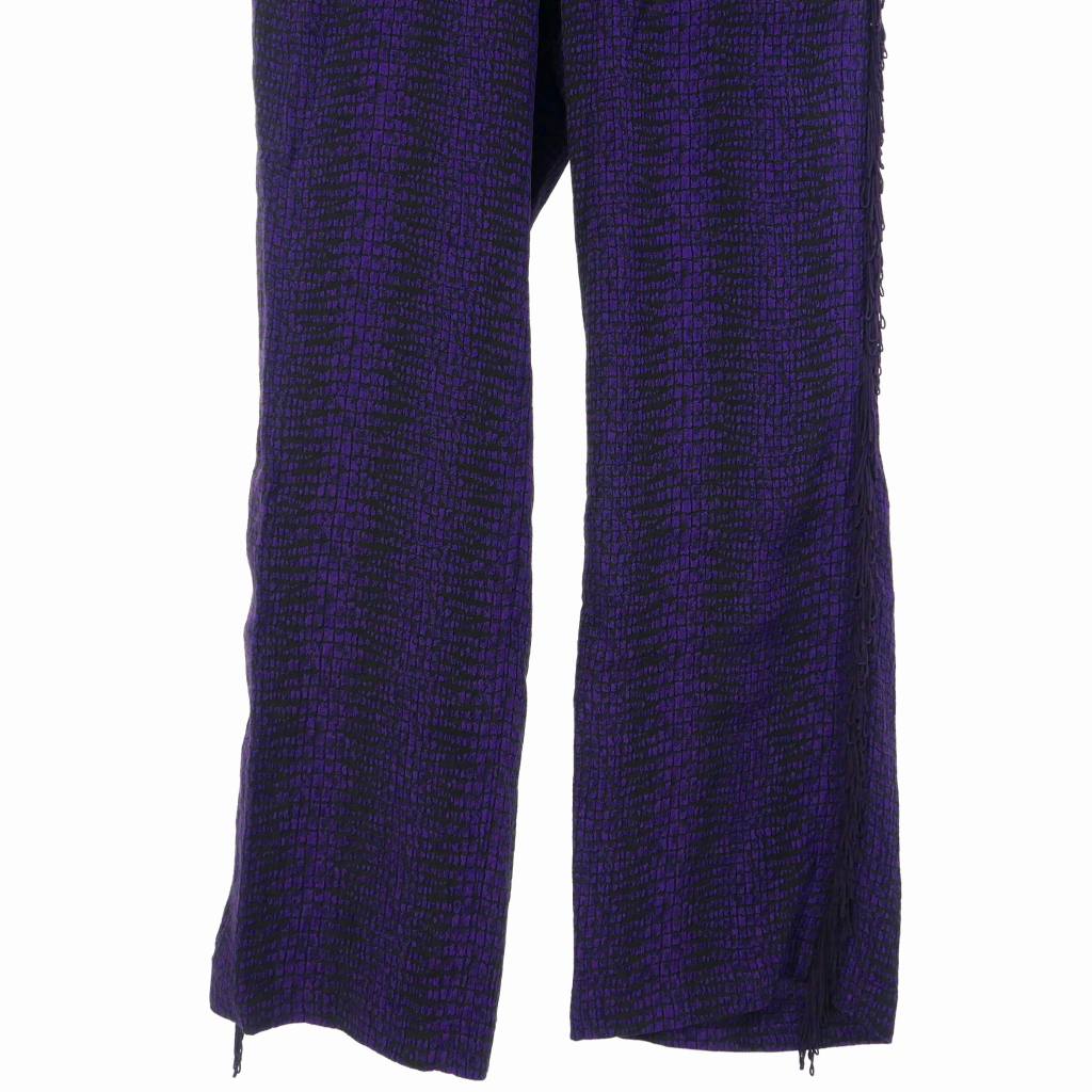 ニードルス ニードルズ Needles フリンジパンツ スラックス S パープル