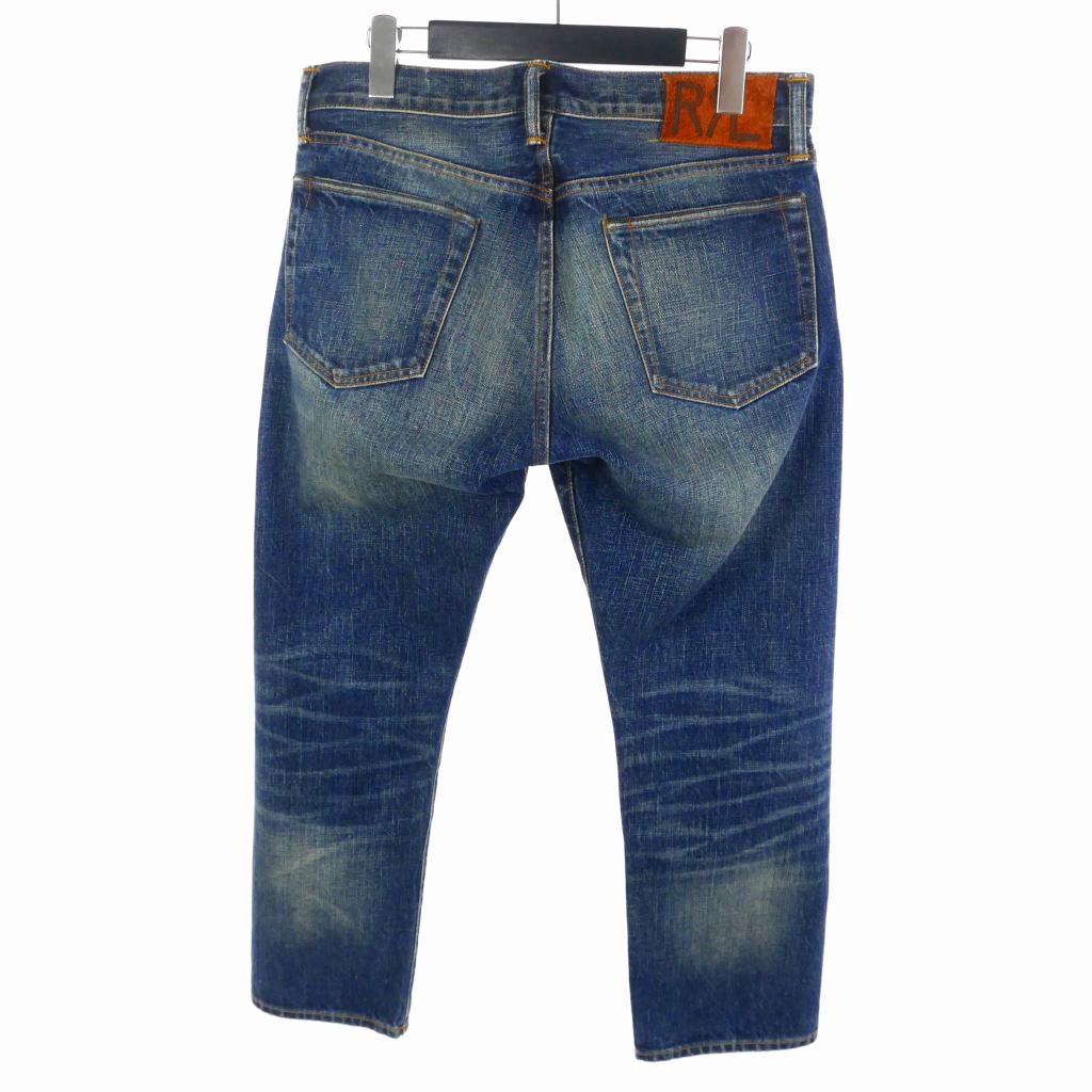 ダブルアールエル RRL SLIM FIT JAPAN WOVEN レザーパッチ