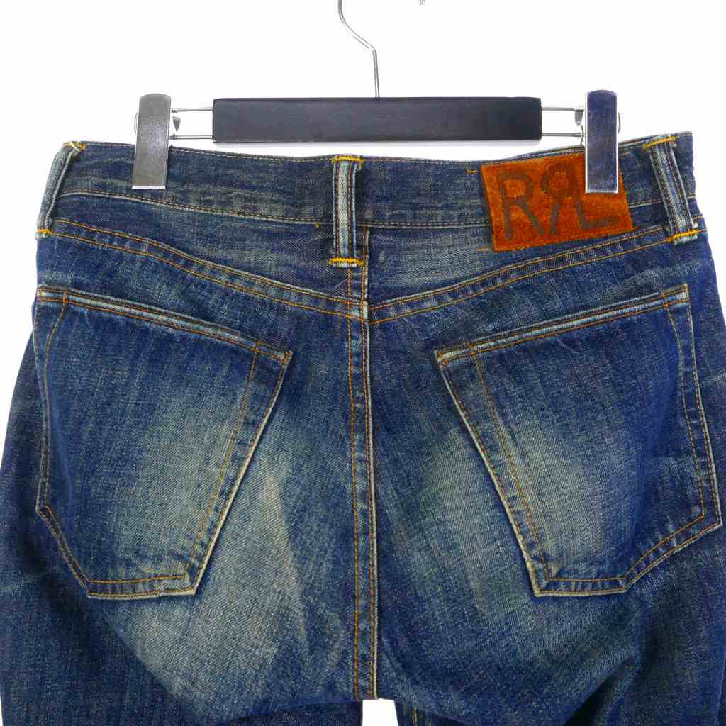 ダブルアールエル RRL SLIM FIT JAPAN WOVEN レザーパッチ