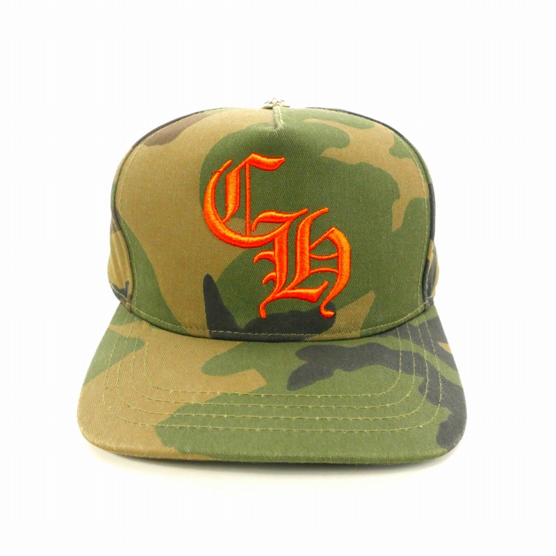 クロムハーツ CHROME HEARTS HAT 5 PNL CAP BSBL CAMO 迷彩柄 キャップ  