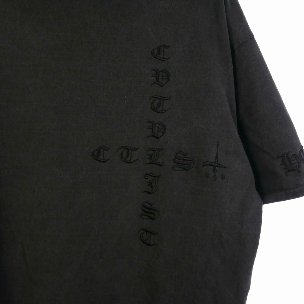 cvtvlist カタリスト　Tシャツ　刺繍 中古・古着通販】CVTVLIST (カタリスト) 刺繍Tシャツ ブラック サイズ