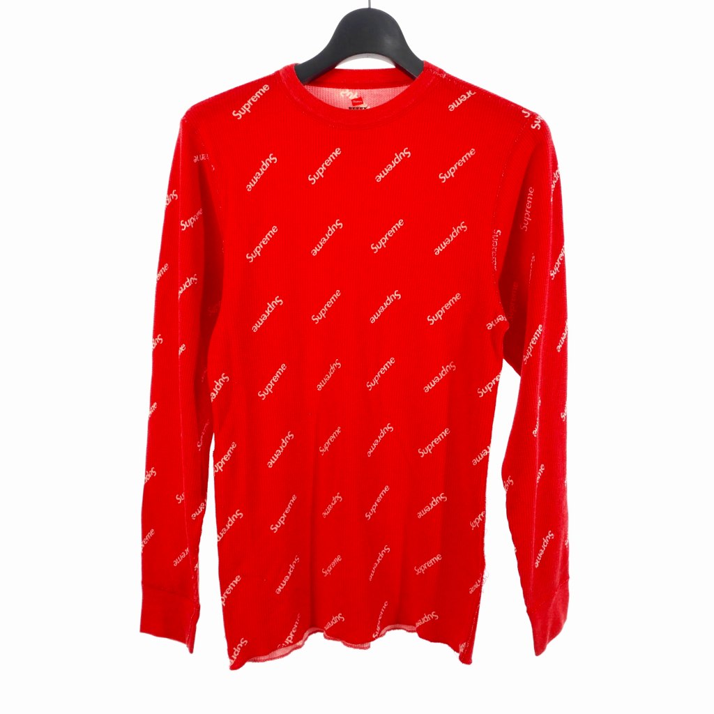 SUPREME Hanes Thermal Crew ヘインズ サーマル 総柄 シュプリーム SUPREME ヘインズ Hanes Thermal Crew サーマル