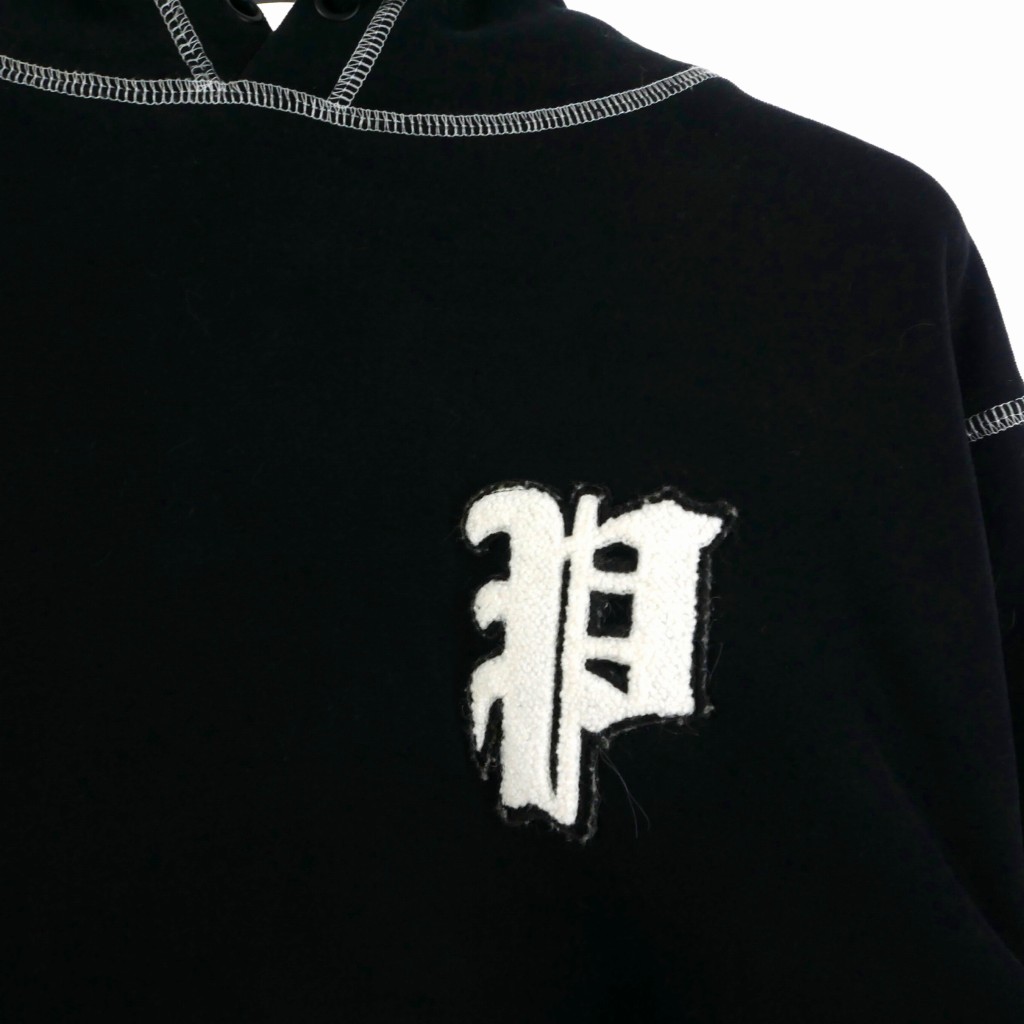 ファットランク PHATRNK 刺繍ロゴ パーカー フーディ L ブラック 黒 
