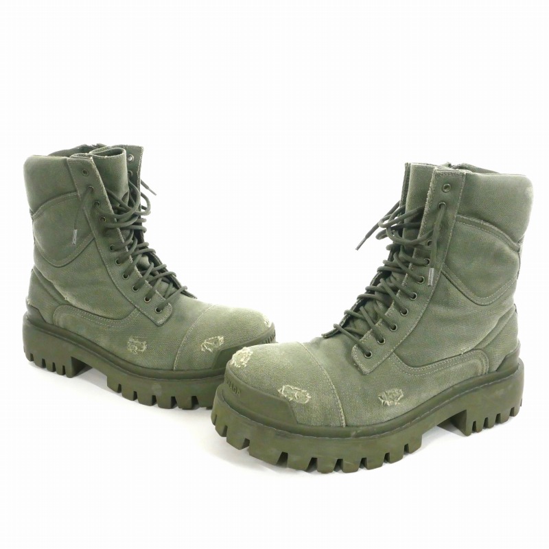 BALENCIAGA コンバット ストライク アンクルハイ ブーツ　42 BALENCIAGA - BALENCIAGA コンバット ストライク アンクルハイ