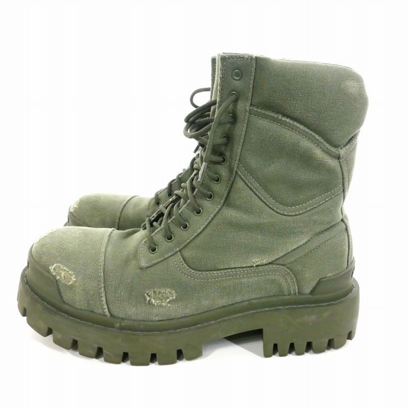 BALENCIAGA STRIKE BOOTS バレンシアガ ストライクブーツ Men's Combat Strike Boot in Black | Balenciaga US