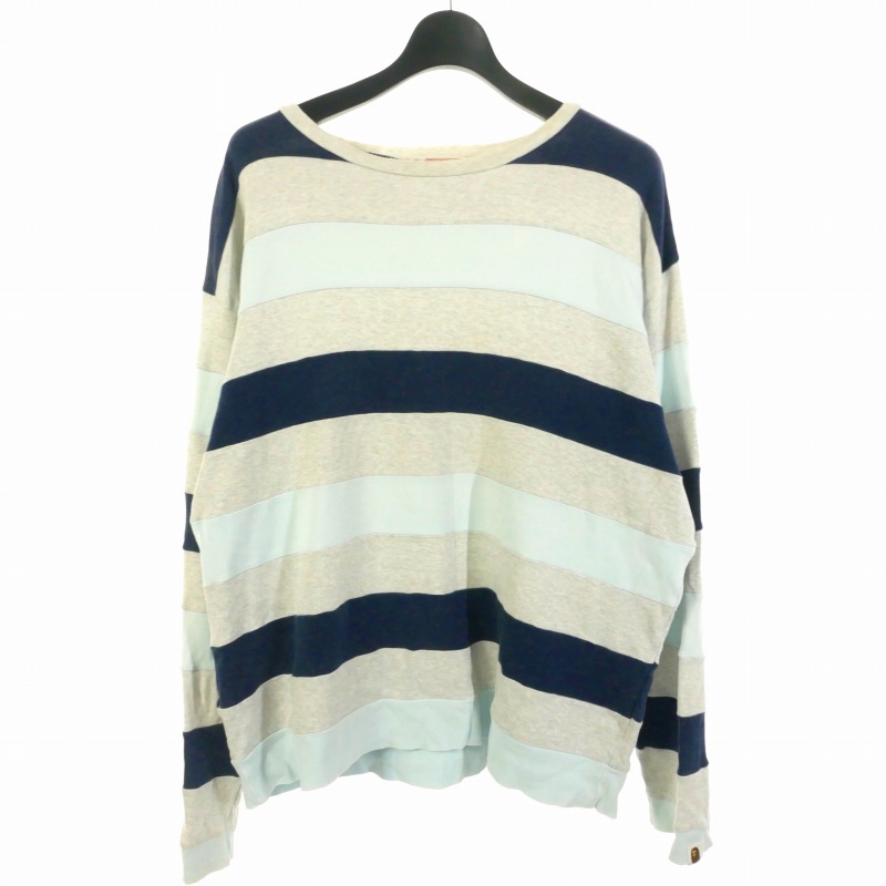 ☆APE エイプ 初期 ボーダー ロンT☆ 中古】アベイシングエイプ A