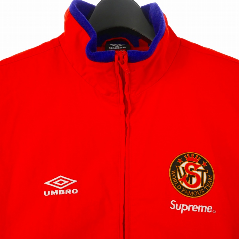ジャケット・アウター Supreme Umbro Track Jacket Red Supreme Umbro Cotton Ripstop Track Jacket (FW23) - $188