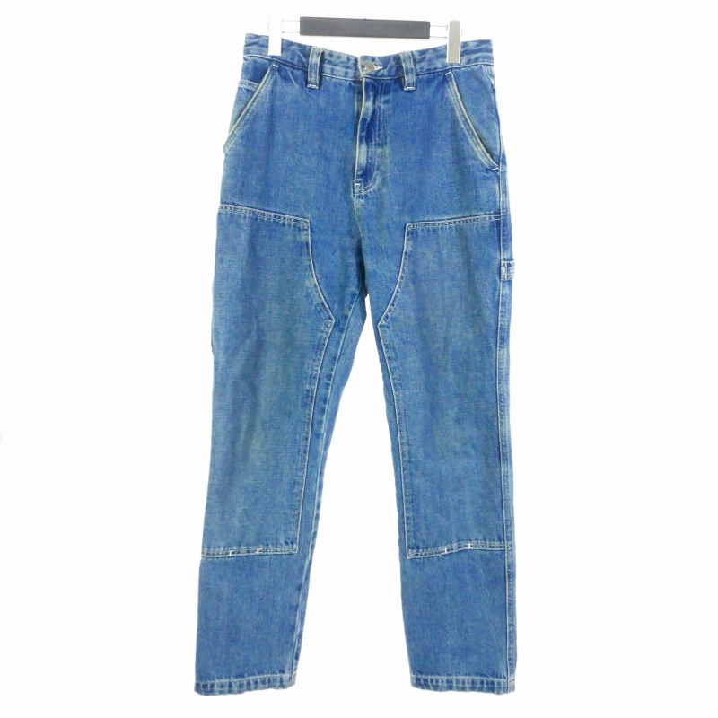 Stussy ライトブルー ストレートデニム　ダブルニー Stussy ライトブルー ストレートデニム ダブルニー STUSSY